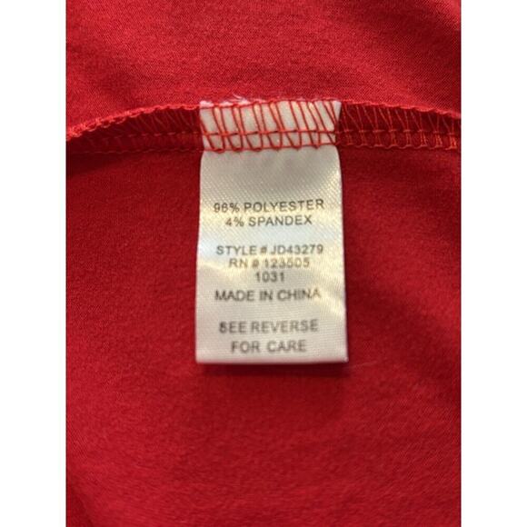 Heart & Hips Red Spaghetti Strap Bodycon Spandex Dress Large Low Back Side Slit - Picture 9 of 10